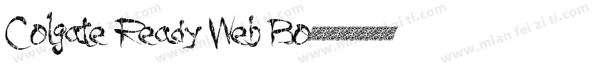 Colgate Ready Web Bo字体转换